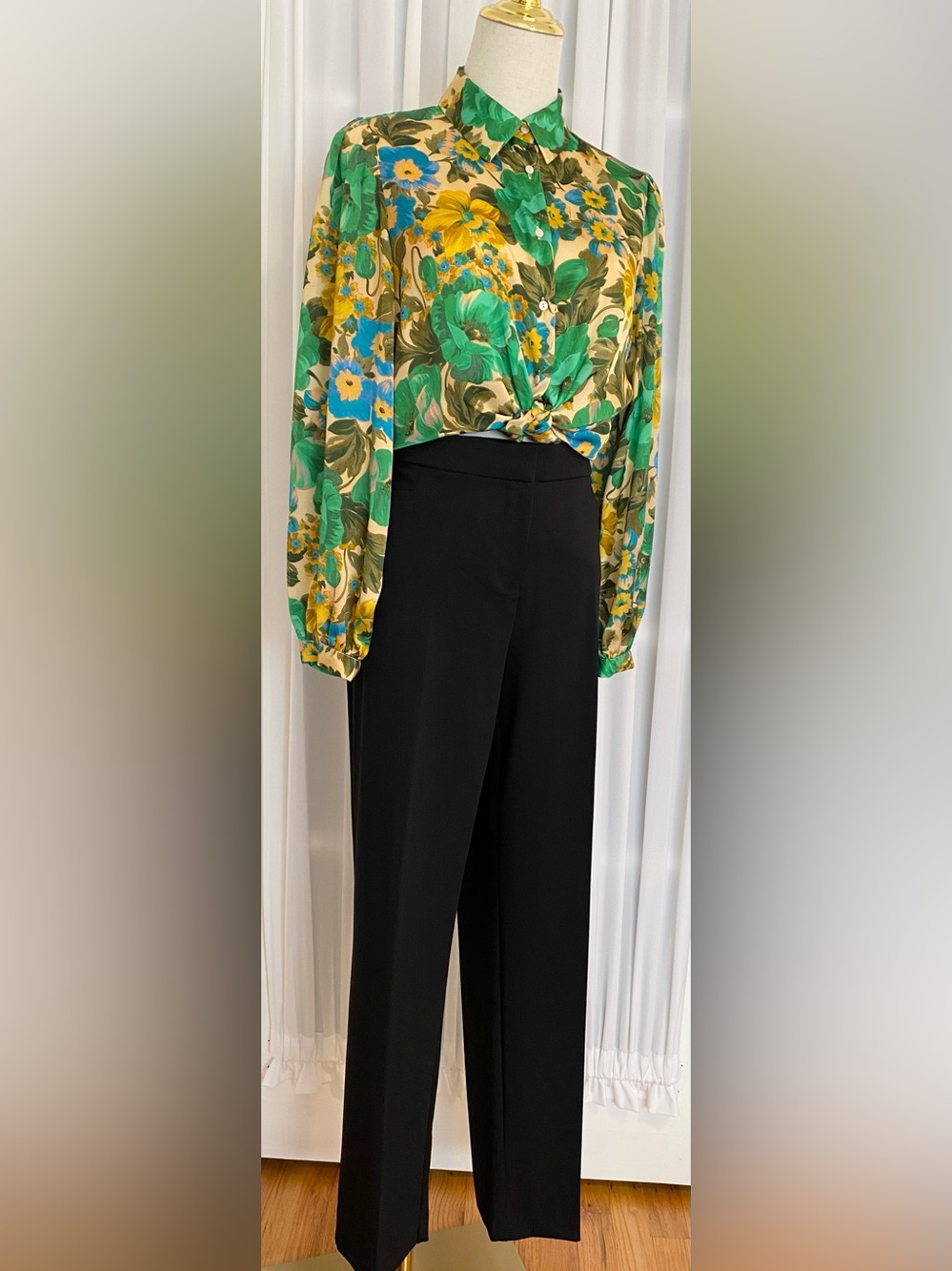 ALFANI Black Wide-Leg Women's Pants